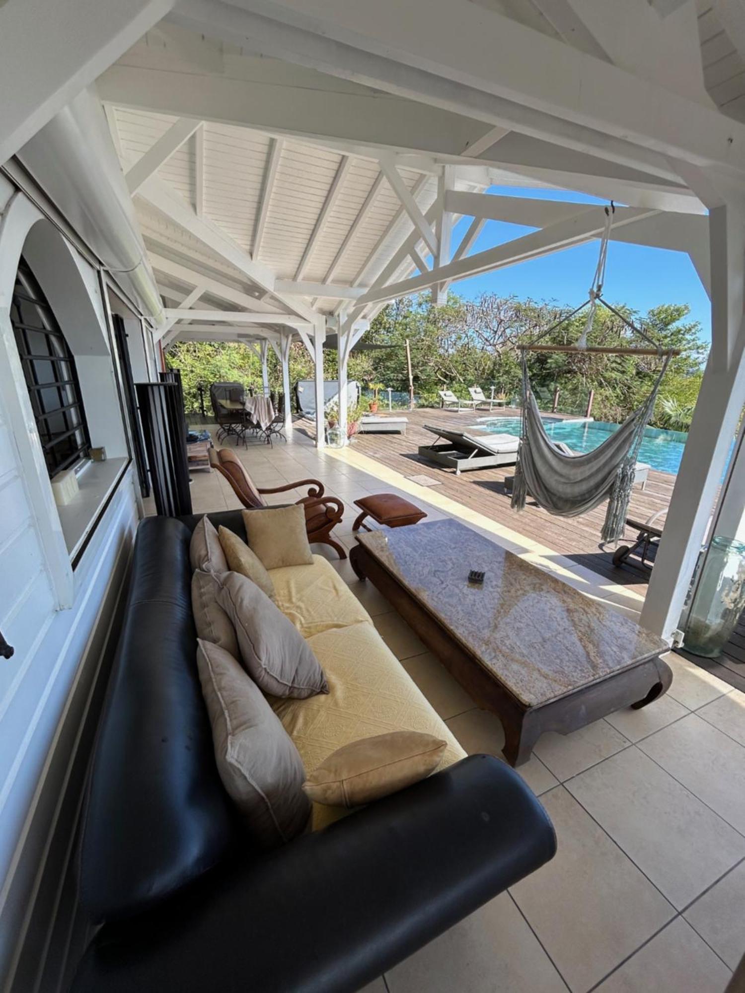 Villa Deluxe L'Hacienda Villa Vue Mer 180 Piscine Jacuzzi Proche Plage Marina Golf Pointe Des Chateaux Et Casino Jardin Clos Voyage Durable Сен-Франсуа Экстерьер фото